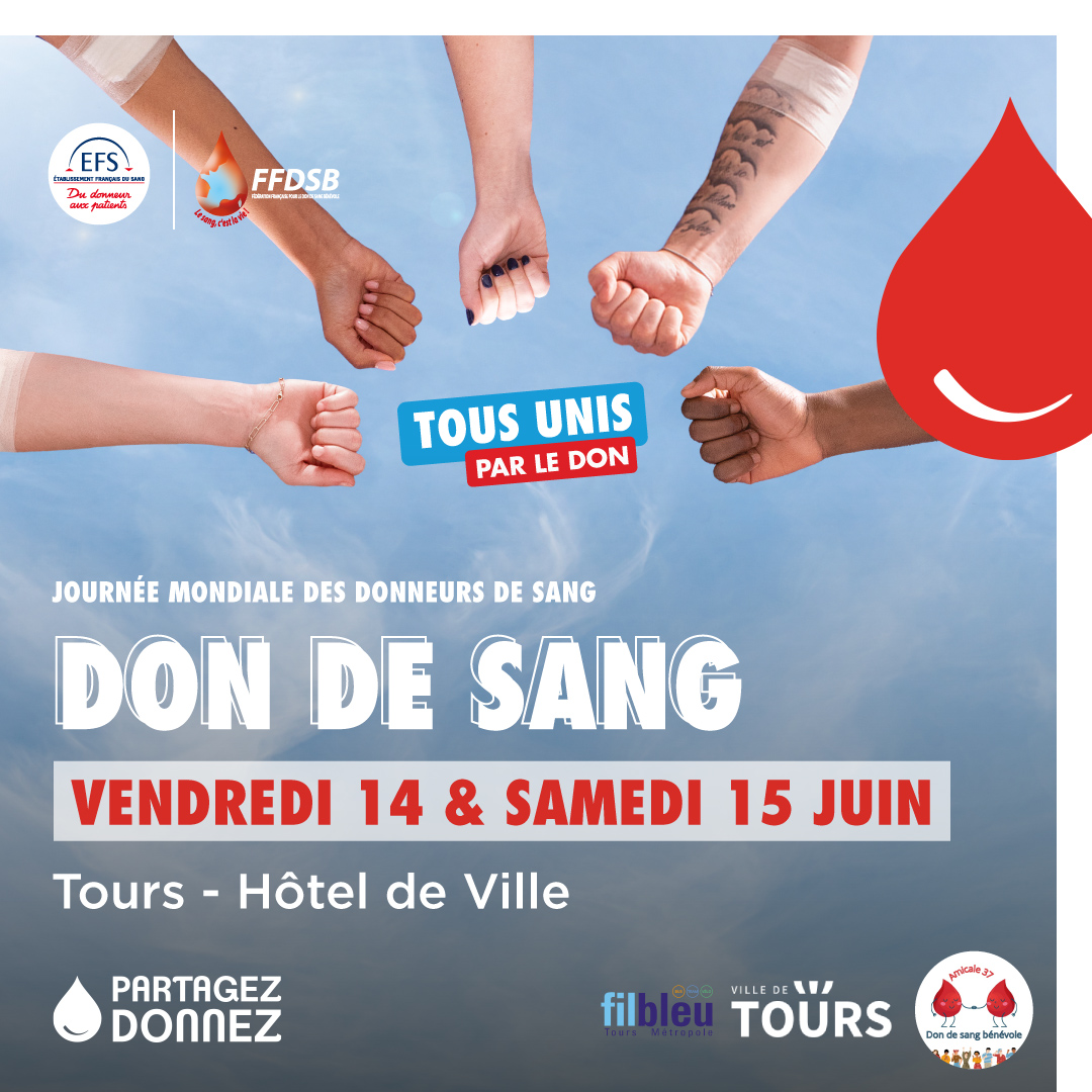 Le 14 juin, c’est la journée mondiale des donneurs de sang…